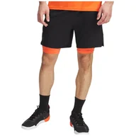 Spodenki męskie - Męskie szorty Under Armour Vanish Woven 2in1 Sts Rozmiar: XL / Kolor: czarny/pomarańczowy - miniaturka - grafika 1