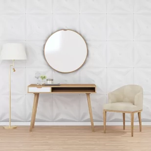vidaXL Panele ścienne, 12 szt., białe, 50x50 cm, EPS, 3 m², gwiazda - Dekoracje domu - miniaturka - grafika 1