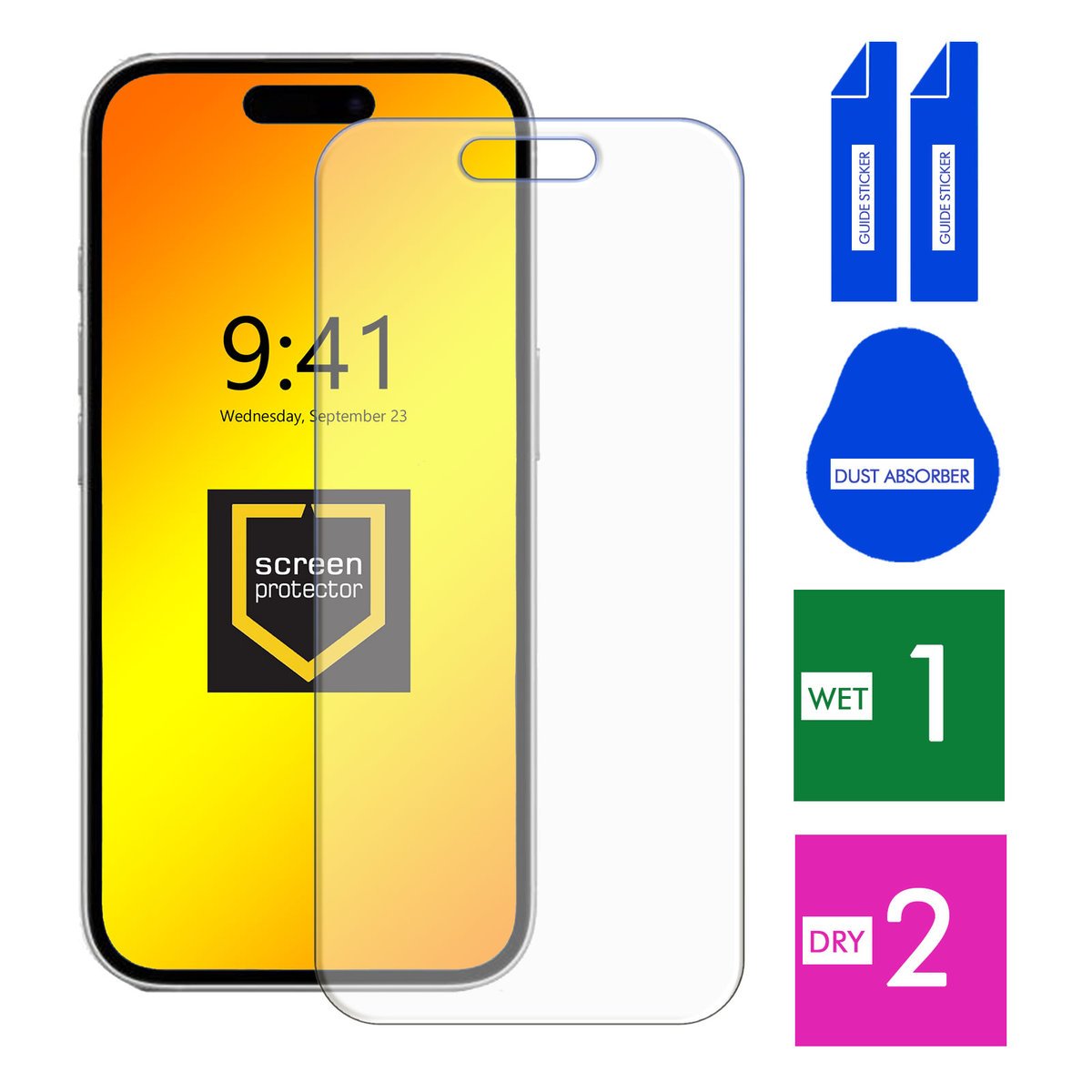 SZKŁO HARTOWANE DO APPLE IPHONE 16 PLUS SZYBKA 9H OCHRONNE PANCERNE