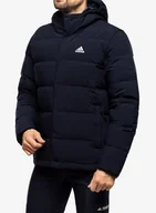 Kurtki męskie - Kurtka puchowa adidas Helionic Hooded Jacket - legend ink - miniaturka - grafika 1