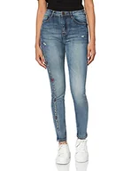 Spodnie damskie - Desigual Damskie spodnie dżinsowe Fraternité Skinny Jeans, Niebieski (dżinsowy niebieski niemowlęcy 5034), 30 - miniaturka - grafika 1