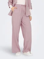 Spodnie damskie - ONLY Spodnie w kolorze jasnoróżowym - miniaturka - grafika 1