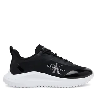 Sneakersy Calvin Klein Jeans Eva Runner Low Lace Mix Ml Wn YW0YW01442 Czarny - Sneakersy damskie - miniaturka - grafika 1