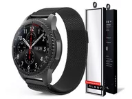 Akcesoria do smartwatchy - Bransoleta Milanese pasek stalowy do Samsung Gear S3/ watch 46mm 25.8cm czarny (22mm) - miniaturka - grafika 1