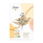 Zestawy kosmetyków damskich - Dove XMASS - Zestaw Care &amp; Nature Mango (Żel 225 ml) + Passion Fruit (Deo 150 ml) - miniaturka - grafika 1