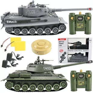 Ramiz, pojazdy zdalnie sterowane Czołgi Tiger Vs T34 - Zabawki zdalnie sterowane - miniaturka - grafika 1