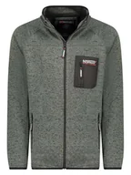 Odzież trekkingowa męska - Geographical Norway Kurtka polarowa "Title" w kolorze szarym - miniaturka - grafika 1