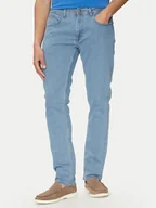 Spodnie męskie - Blend Jeansy 20717854 Niebieski Straight Fit - miniaturka - grafika 1