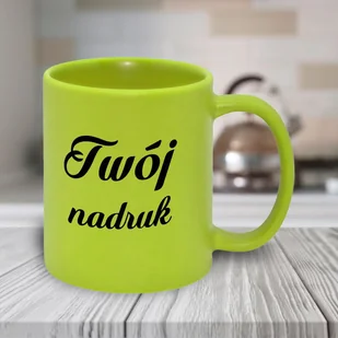 Zielony kubek matowy FULL COLOR z Twoim nadrukiem - Kubki - miniaturka - grafika 1