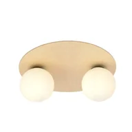 Lampy sufitowe - Emibig Kenzo lampa sufitowa 2-punktowa brązowa/biała 1142/2B 1142/2B - miniaturka - grafika 1