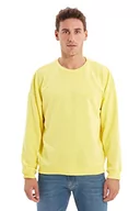 Bluzy męskie - Trendyol Męska bluza, żółta męska, rozmiar S - miniaturka - grafika 1