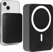 Powerbanki - Hello Case Powerbank MagSafe do Apple iPhone 10000 mAh Indukcyjny Trwały Mocny Czarny - miniaturka - grafika 1