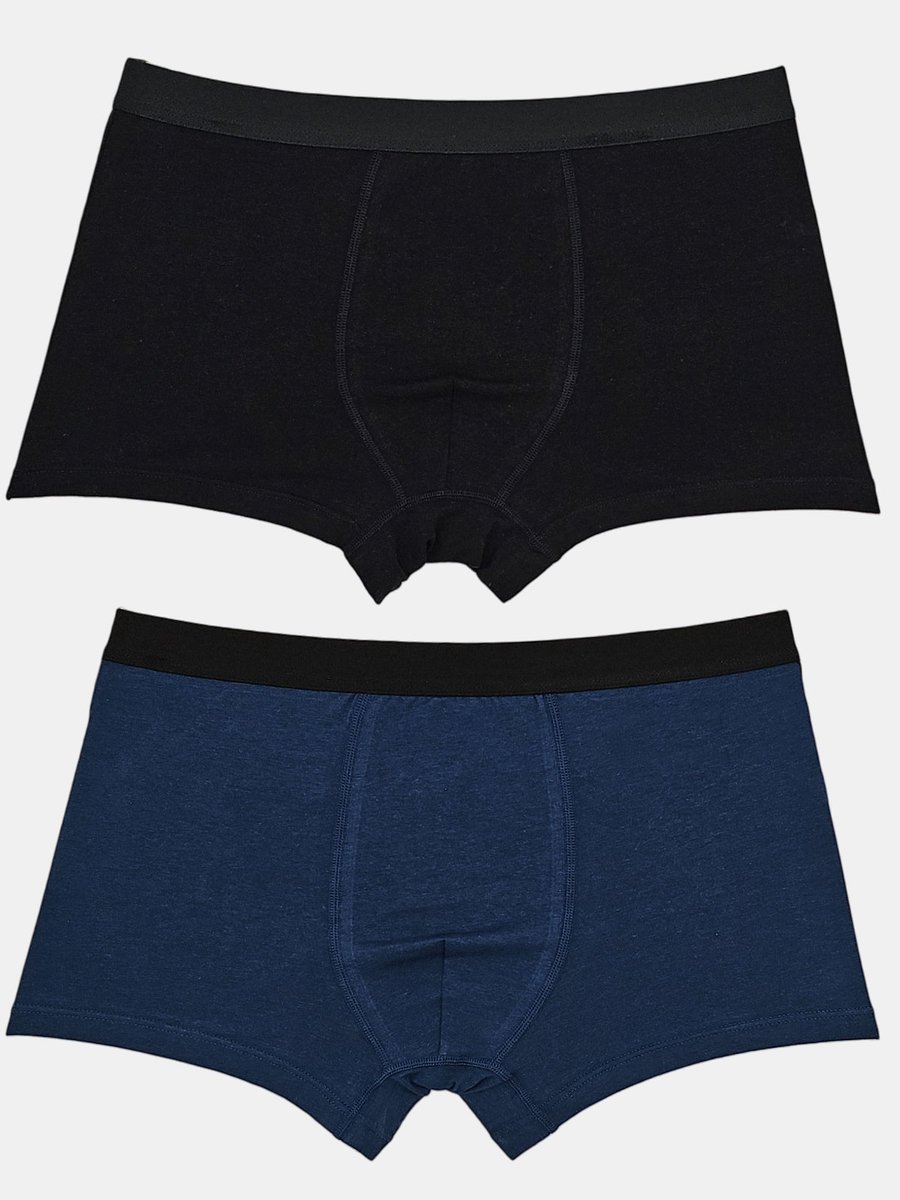 Bokserki gładkie 2-pak XL XL wielokolorowy