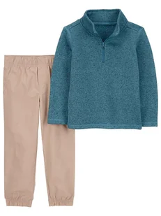 carter's 2-częściowy zestaw w kolorze niebiesko-beżowym - Bluzy i sweterki niemowlęce - miniaturka - grafika 1