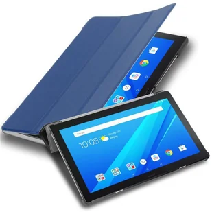 Pokrowiec Do Lenovo Tab 4 10 PLUS (10.1 cala) Etui w CIEMNO NIEBIESKI JERSEY Obudowa Case Cover Portfel Ochronny Cadorabo - Etui do tabletów - miniaturka - grafika 1