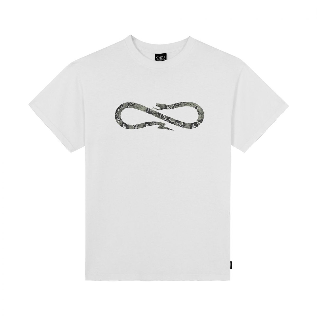 T-shirt męskie propaganda prts636-02 T-shirt logo phyton biały