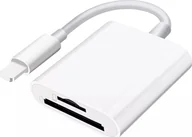 Adaptery i przejściówki - Apple Alogy Czytnik kart pamięci Alogy SD Micro Card Reader do iPhone iPad adapter przejściówka Lightning - miniaturka - grafika 1