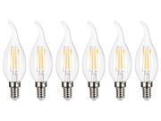 Żarówki LED - Livarno Home Livarno Home Zestaw 6 żarówek filamentowych LED (Świeczka płomień E14) 4055334487252 - miniaturka - grafika 1