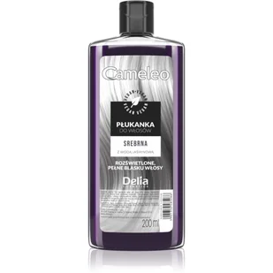 Delia Cosmetics Cosmetics Cameleo Płukanka do włosów srebrna z wodą jaśminową 200ml - Odżywki do włosów - miniaturka - grafika 1