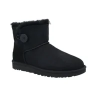 Śniegowce damskie - UGG Skórzane śniegowce Mini Bailey Button II - miniaturka - grafika 1