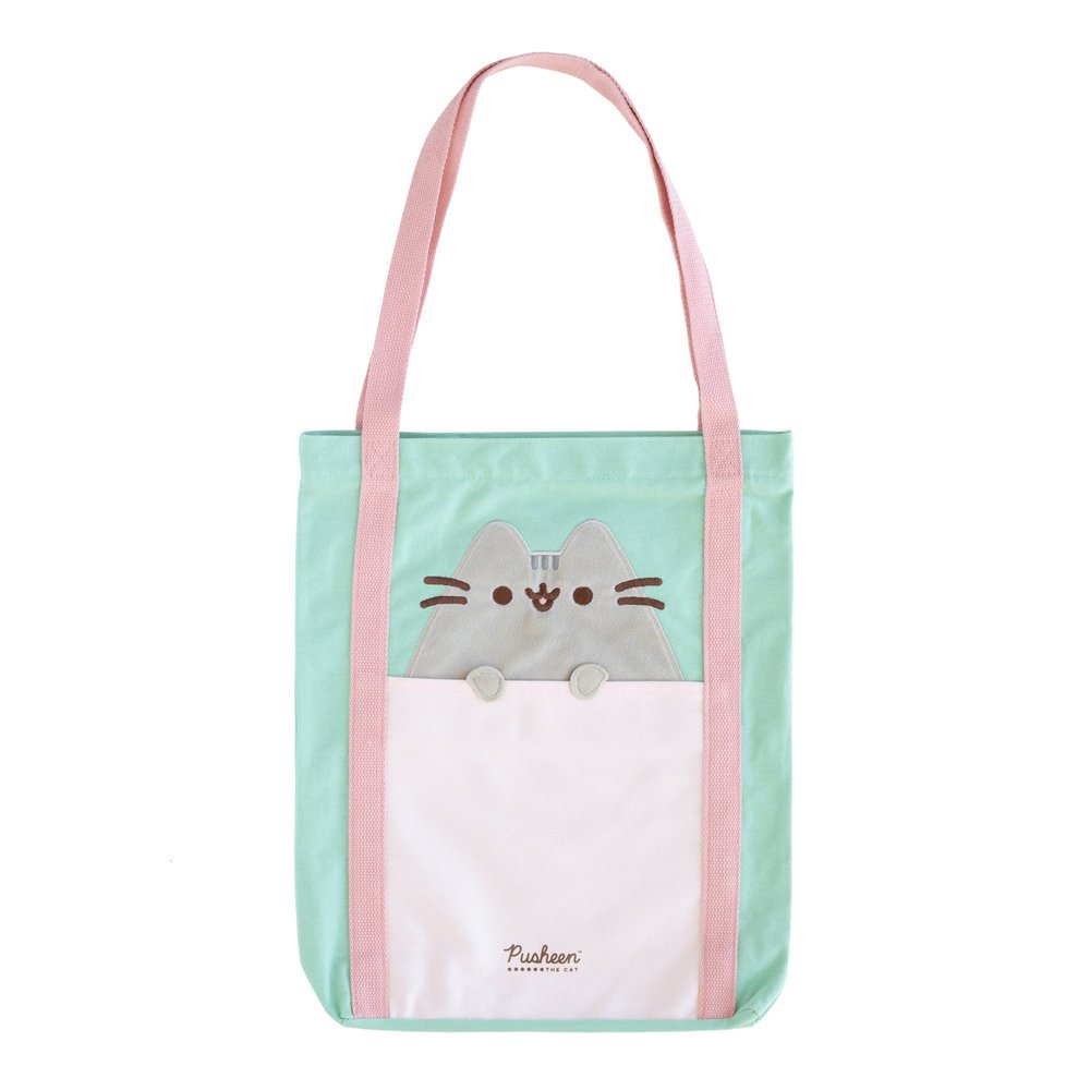 Torba na zakupy Pusheen na ramię basen bawełniana Prezent dla Dziewczyny