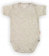Body dla niemowląt - Body KRÓTKI rękaw rękawek Popiel MELANŻ r 86 KLEKLE - miniaturka - grafika 1