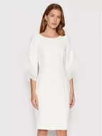 Sukienki - DKNY Sukienka koktajlowa DD0B1141 Biały Regular Fit - miniaturka - grafika 1