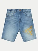 Spodenki damskie - Guess Szorty jeansowe L4GD17 D41E0 Niebieski Regular Fit - miniaturka - grafika 1