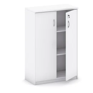 B2B Partner Szafa biurowa Mirelli A+, 800 x 400 x 1200 mm, biały 437441 - Szafy biurowe - miniaturka - grafika 1