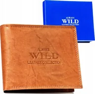 Portfele - Always Wild Duży, skórzany portfel męski w orientacji poziomej - Always Wild NoSize - miniaturka - grafika 1