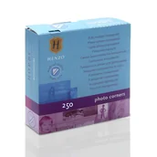Wyposażenie ciemni fotograficznej - Fotonarożniki do wklejania zdjęć Henzo przeźroczyste (250 szt.) - miniaturka - grafika 1
