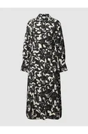 Sukienki - Sukienka midi z mieszanki wiskozy ze wzorem na całej powierzchni model DOGMA - Vila - miniaturka - grafika 1