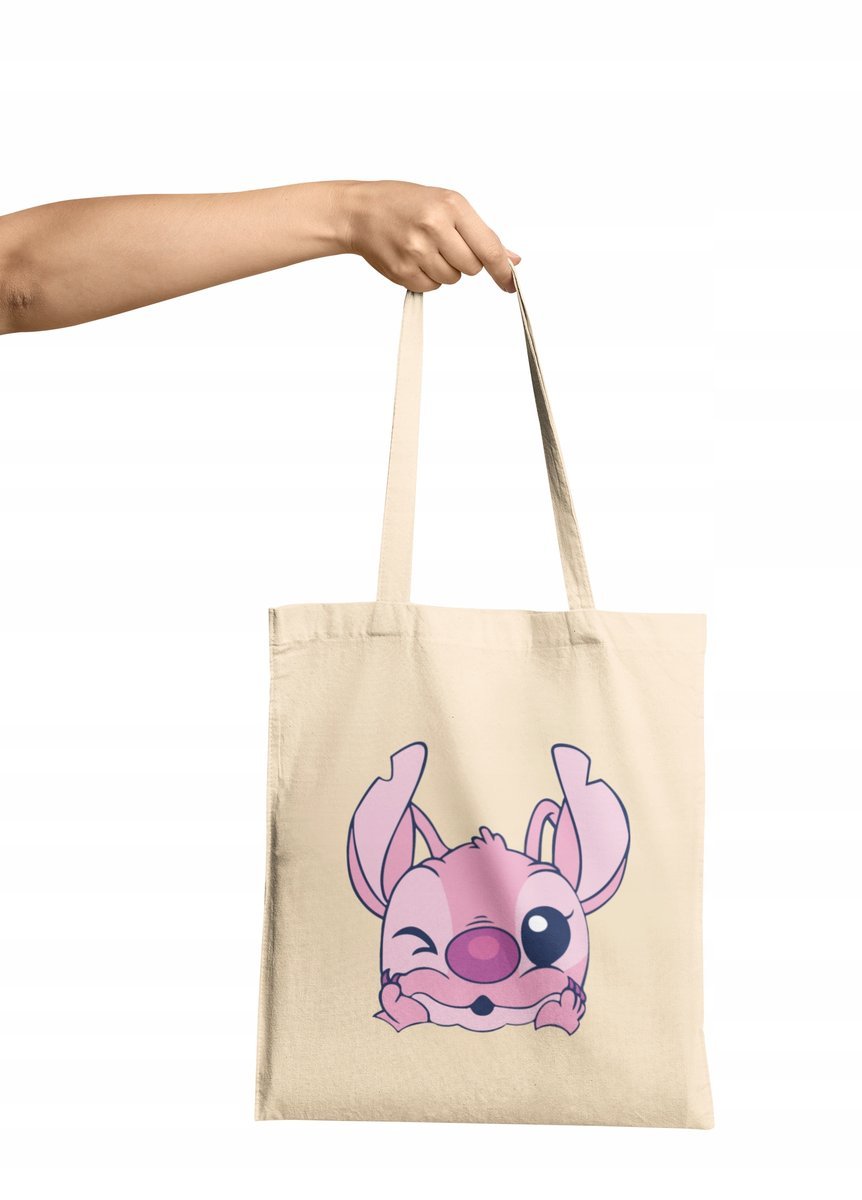 TORBA SHOPPER MATERIAŁOWA NA RAMIĘ PREZENT LILO & STITCH BAJKI RÓŻNE WZORY
