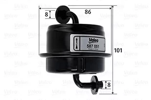 VALEO Filtr paliwa 587051 - Filtry paliwa - miniaturka - grafika 1