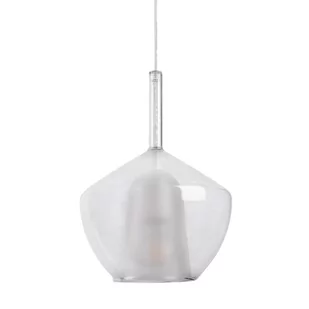 Szklana lampa wisząca GRACE AZ6294 Azzardo przezroczysty biały - Lampy sufitowe - miniaturka - grafika 1