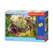 Puzzle - Castorland Puzzle 180 elementów - Walka dinozaurów GXP-651337 - miniaturka - grafika 1