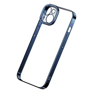 Zestaw ochronny Baseus Glitter przeźroczyste etui i szkło hartowane do iPhone 14 (niebieski) - Etui i futerały do telefonów - miniaturka - grafika 2