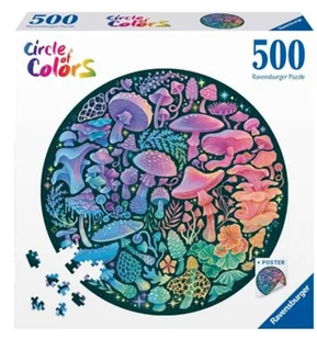 Puzzle 500: Paleta kolorów. Grzyby (12000822). Wiek: 12+ - Puzzle - miniaturka - grafika 1