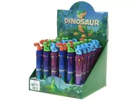 Sport i wypoczynek - Długopis wielokolorowy z dinozaurem 15cm (36szt) - miniaturka - grafika 1