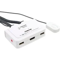 Kable komputerowe i do monitorów - InLine Przełącznik przełącznik KVM USB 2 Port HDMI z audio 62612I - miniaturka - grafika 1