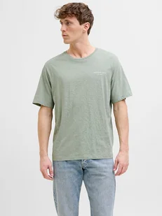 Jack & Jones Koszulka w kolorze zielonym - Koszulki męskie - miniaturka - grafika 1