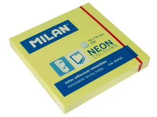 MILAN Karteczki Samoprz. 75*75 A/80 Neon - Szkolne artykuły papiernicze - miniaturka - grafika 2