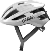 Kaski rowerowe - Abus PowerDome Shiny White M Kask rowerowy - miniaturka - grafika 1