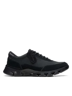 Clarks Skórzane sneakersy "Nature X One" w kolorze czarnym - Trampki męskie - miniaturka - grafika 1