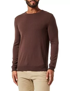 HUGO Sweter męski, Dark Brown201, XXL - Swetry męskie - miniaturka - grafika 1