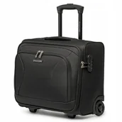 Walizki - PUCCINI Walizka Kabinowa Podróżna Torba Miękka Pilotka Czarna EM50252C-1 - miniaturka - grafika 1