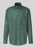 Koszule męskie - Koszula biznesowa o kroju comfort fit z listwą guzikową - miniaturka - grafika 1