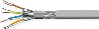 Value Kabel VALUE S/FTP PiMF, kat. 8 klasa I, przewód pełny, AWG22, LSOH, szary, 100 m