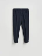 Spodnie męskie - Reserved - Spodnie chino slim z kantem - granatowy - miniaturka - grafika 1