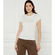 Koszulki i topy damskie - GUESS T-shirt PONY HAIR Regular Fit - miniaturka - grafika 1